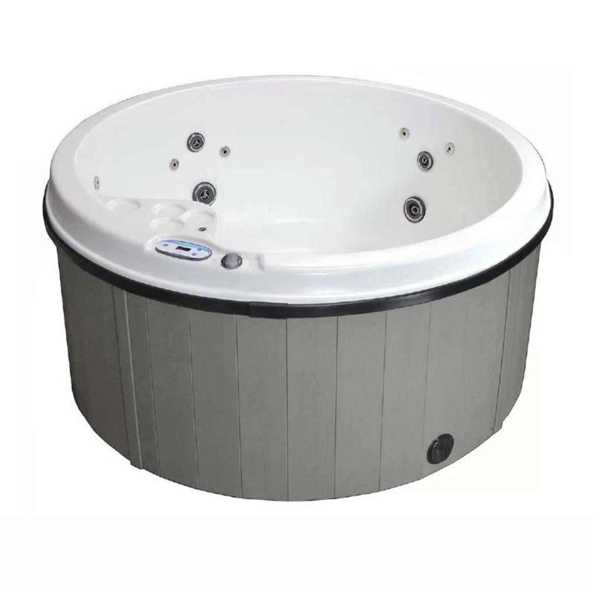 Spacious 5-person round hot tub spa with 20 jets by Cyanna Valley