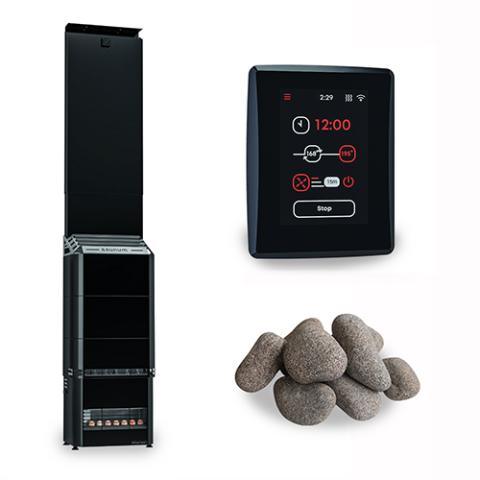Saunum AIR 10 WiFi Sauna Heater Package with advanced digital controls and energy-efficient design for a modern and relaxing sauna experience