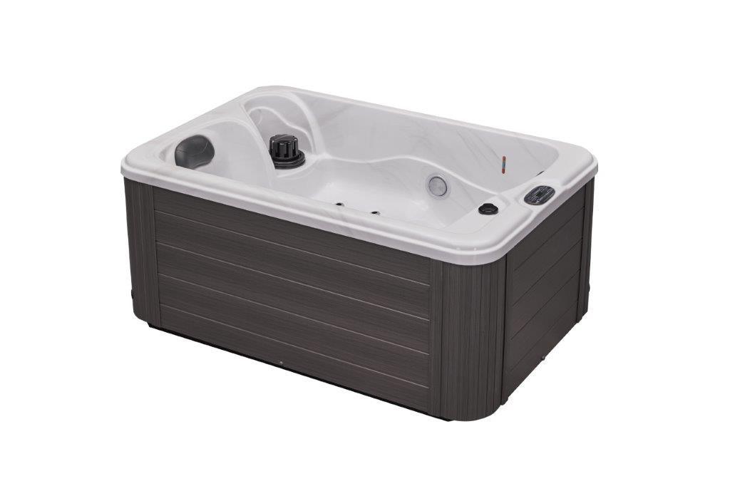 Two-person cashmere hot tub spa with 15 jet lounger LS-790, perfect for relaxing and unwinding in the comfort of your own home