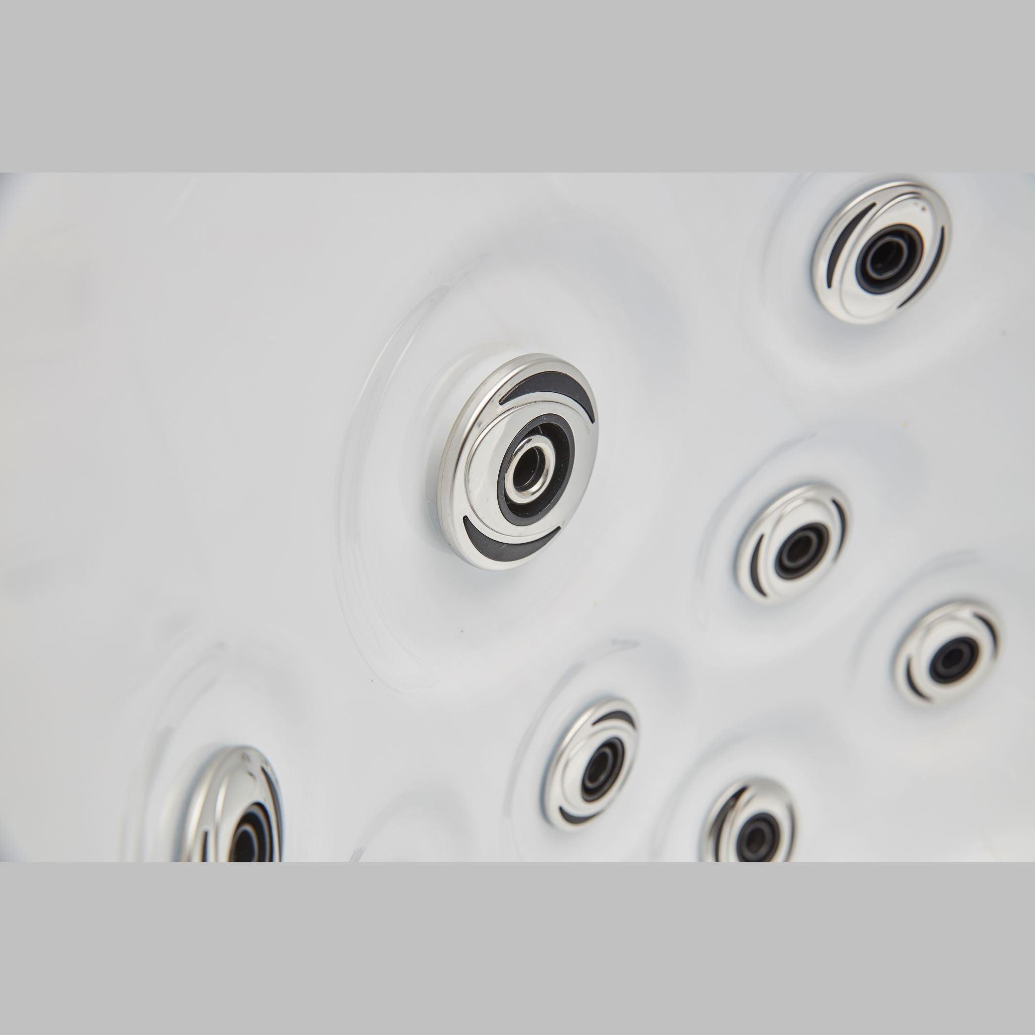 Regal 4 Person Hot Tub Spa with 39 Jets, Pearl Grey Interior & Ozonator WS-292, ideal for relaxation and hydrotherapy in a sleek pearl grey design