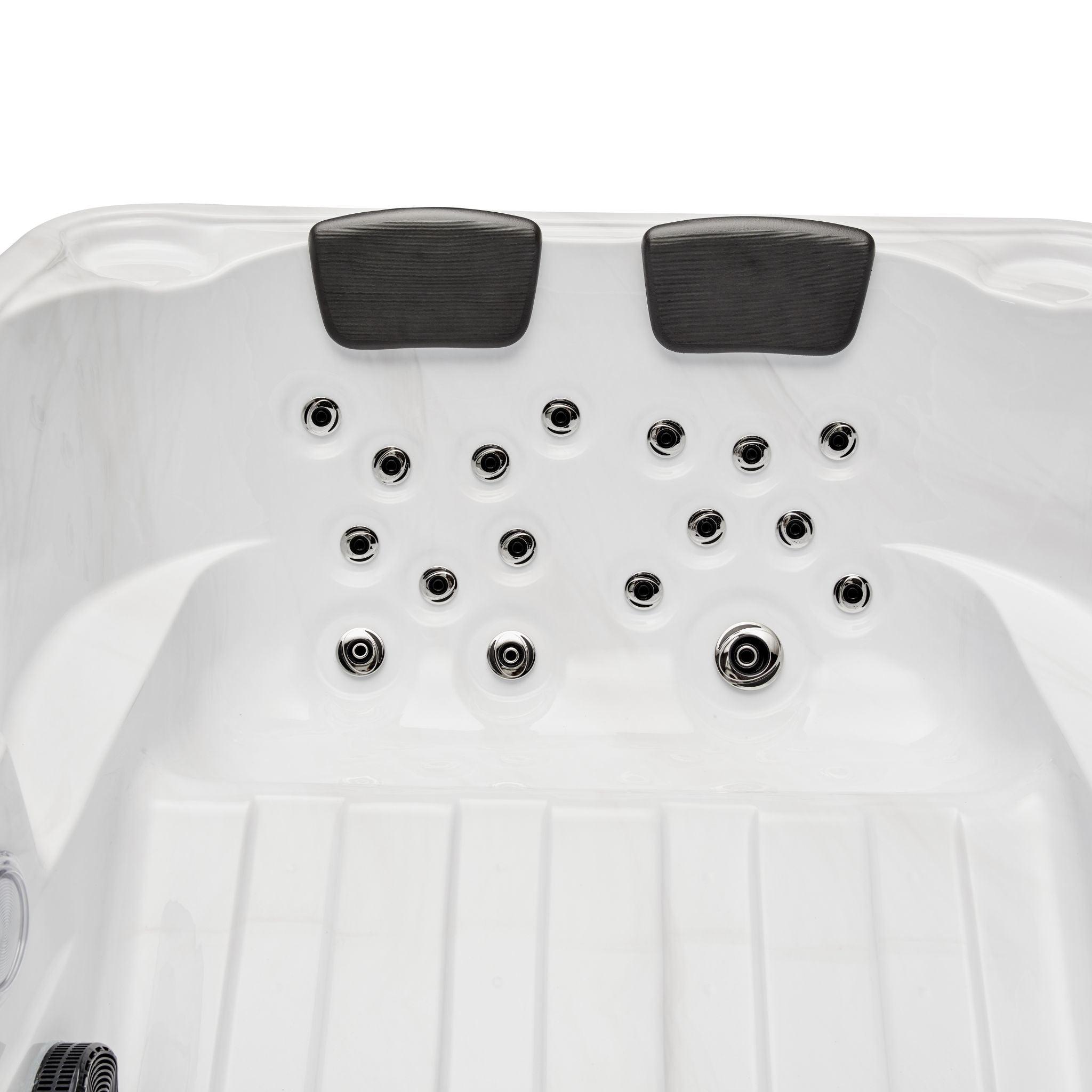 Relax and unwind in the luxurious Regal 4 Person Hot Tub Spa with 39 Jets, featuring a stunning Pearl Grey interior and built-in Ozonator WS-292 for clean and refreshing water
