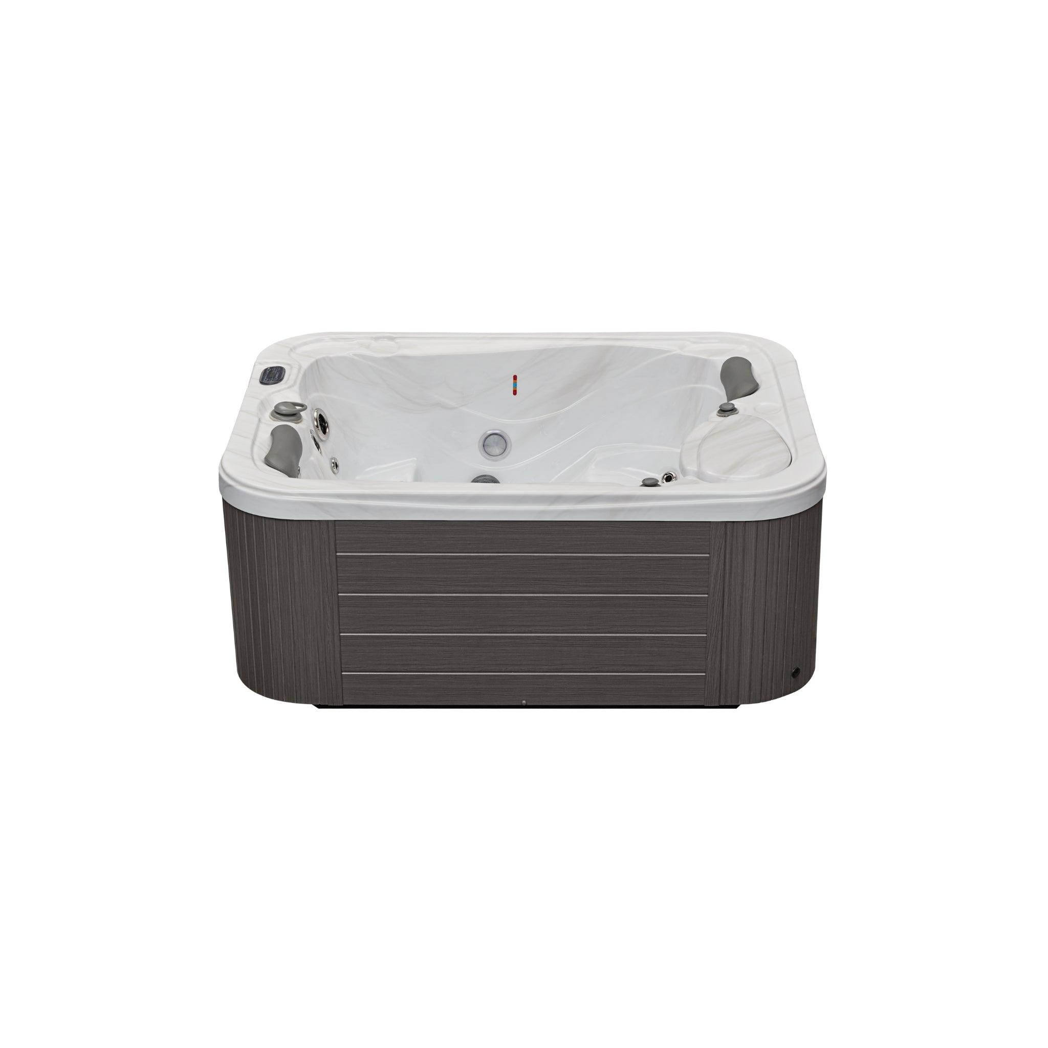 Relaxing in the luxurious Casey 3 Person Hot Tub Spa with 47 Jet Lounger & Bluetooth LS-595