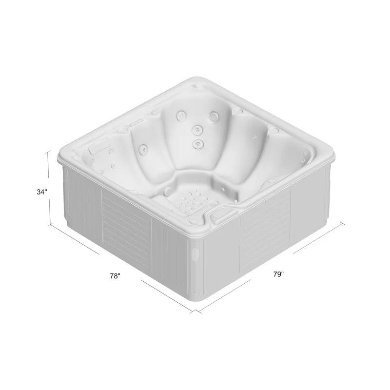 Six-person hot tub spa with 21 jets and ozonator by Cyanna Valley