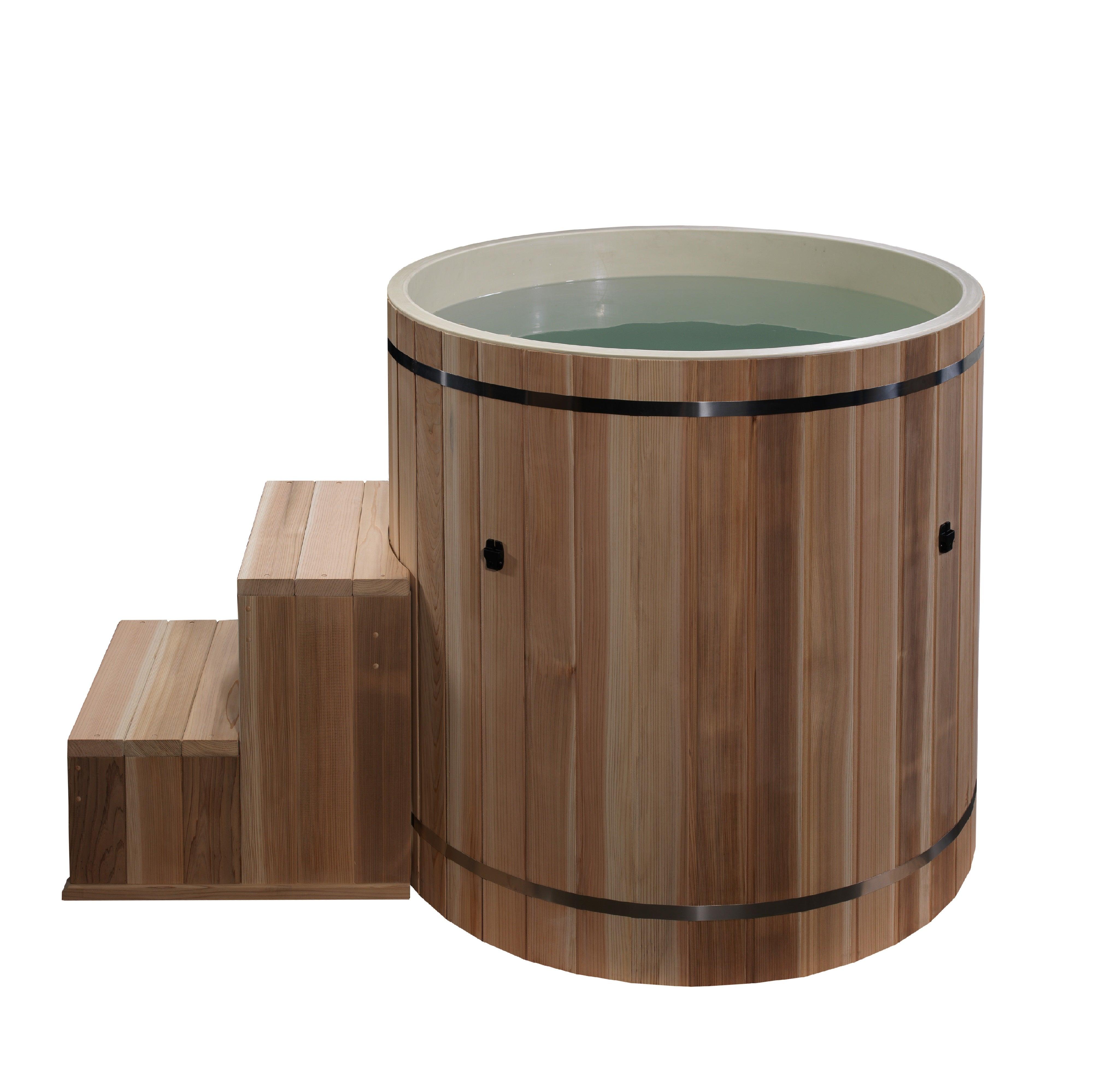 DCT Barrel Cold Plunge Ice Bath - Pacific Cedar Exterior