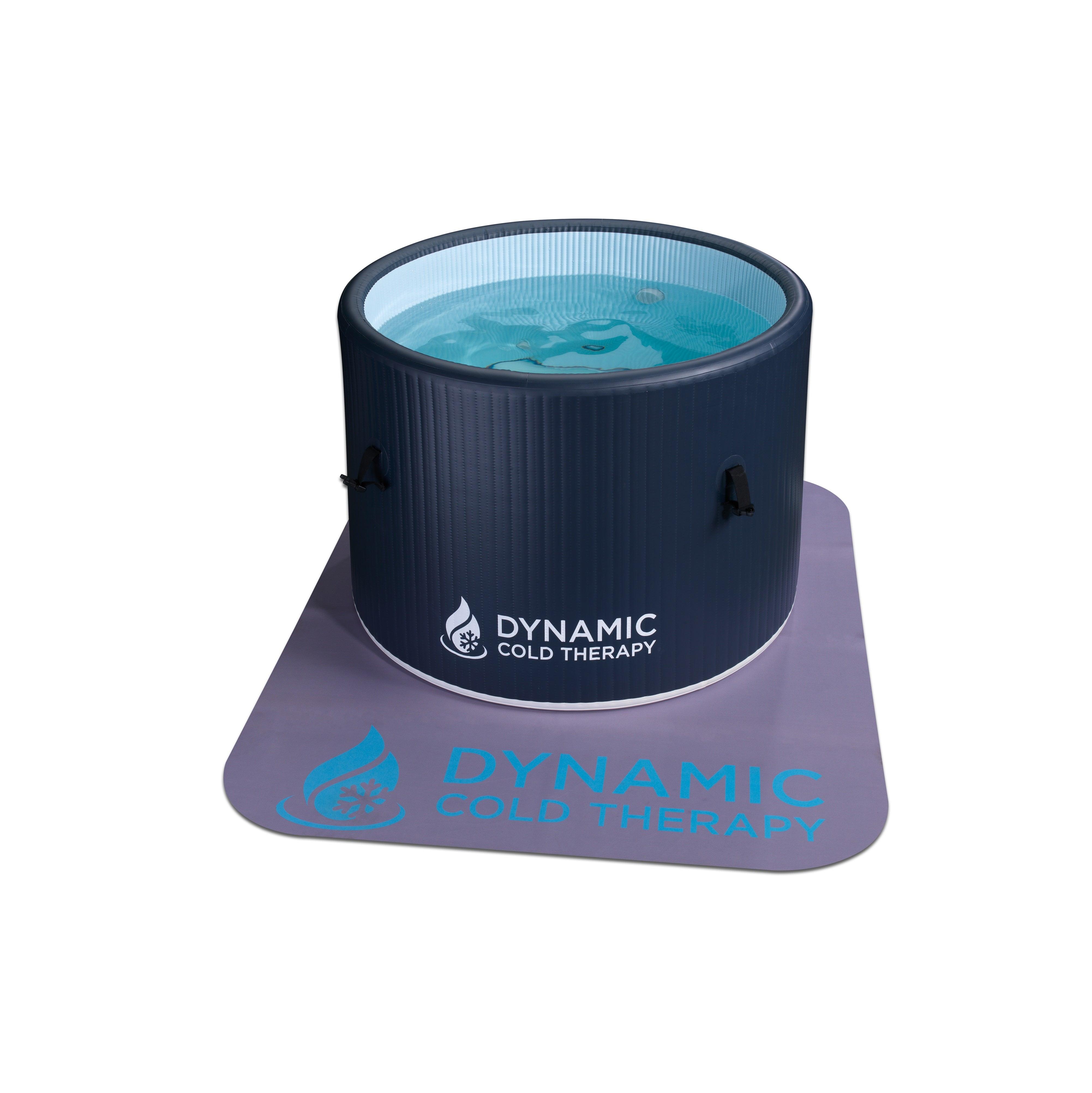 Inflatable round-shaped cold plunge and ice bath by DCT for athletes and recovery enthusiasts