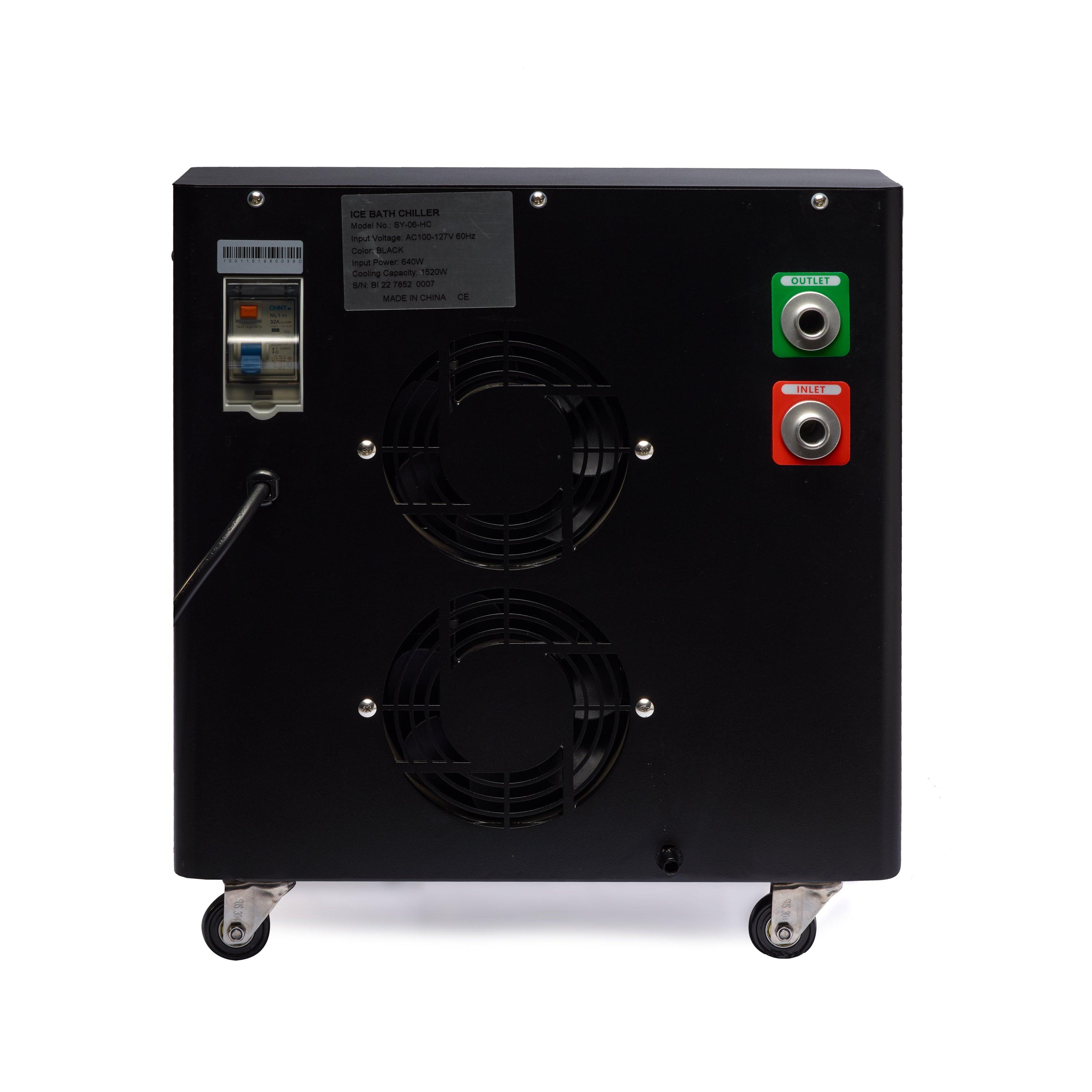 DCT Chiller 06 HP Cold/Heat System with WIFI APP - Chiller in operation, heating mode activated