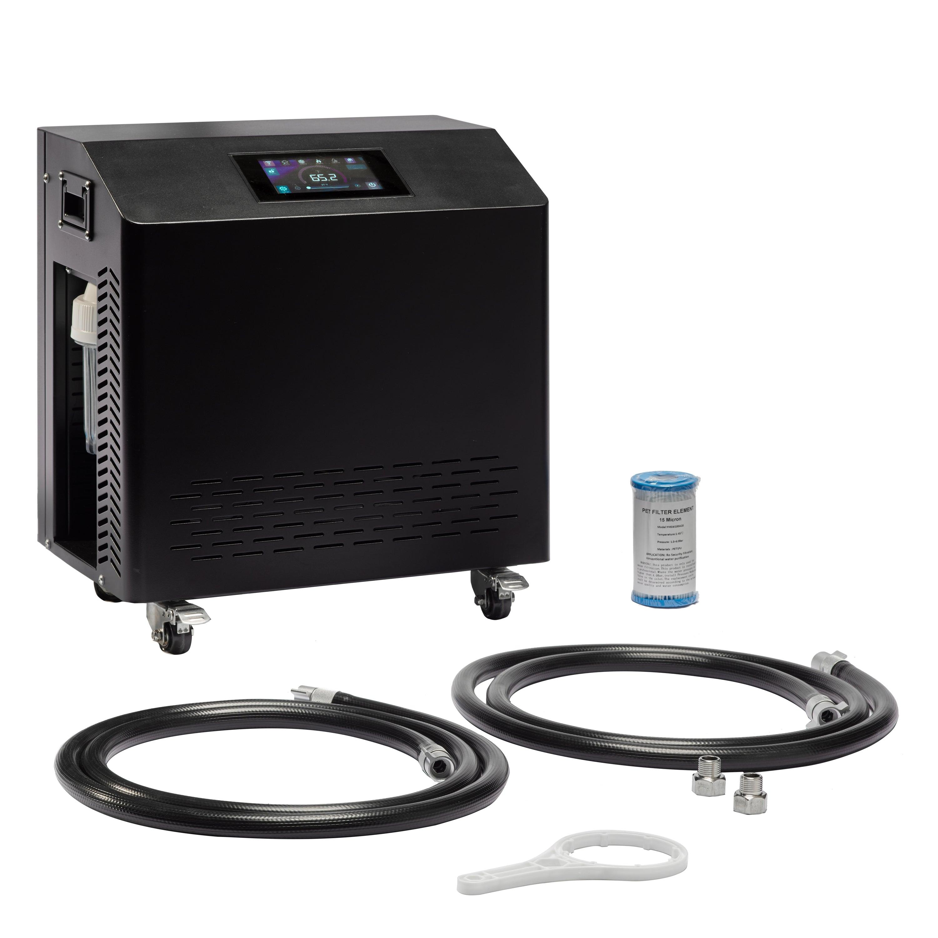 DCT Chiller 06 HP Cold/Heat System with WIFI APP - Chiller installed in a modern kitchen setting