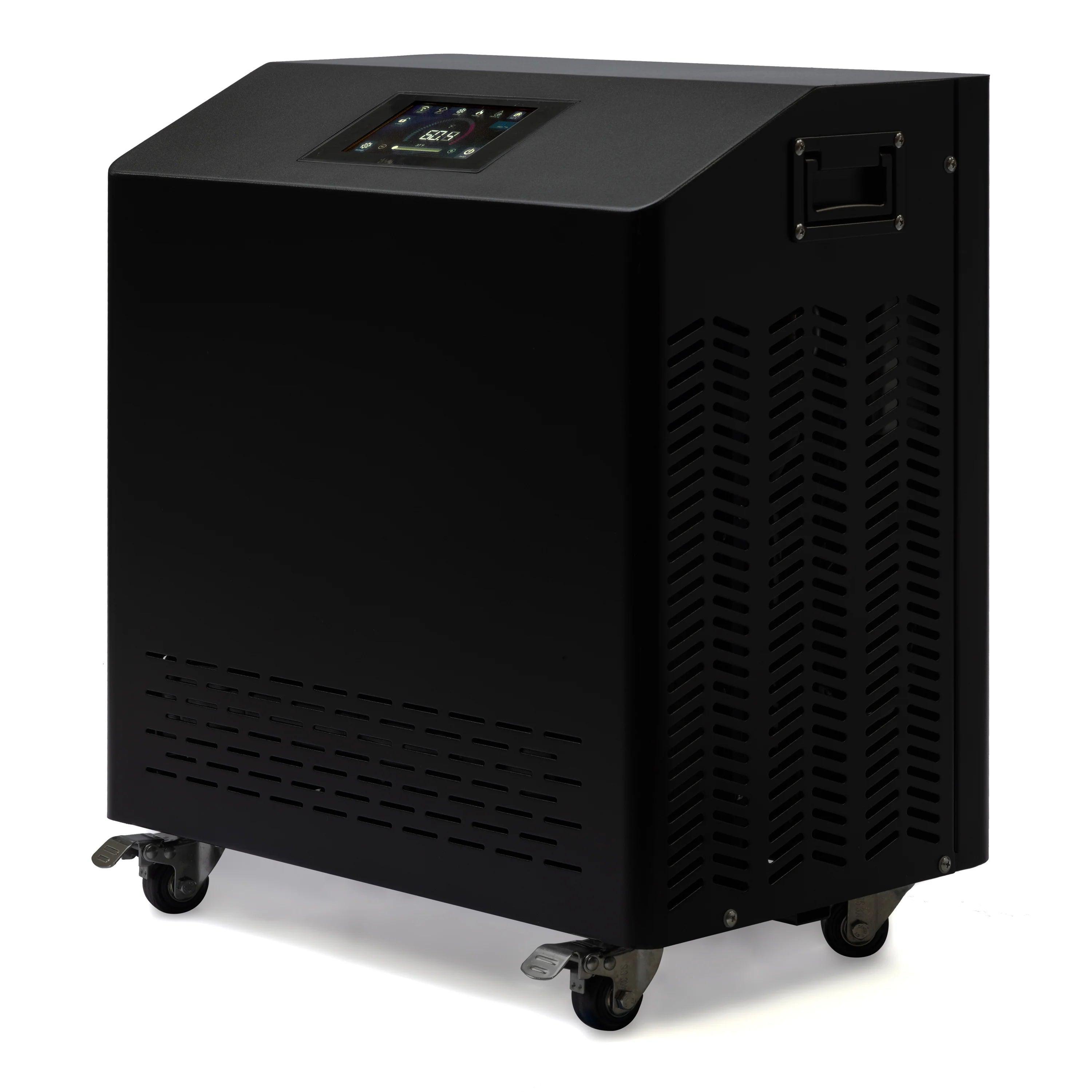The adjustable settings and temperature control of the cold plunge