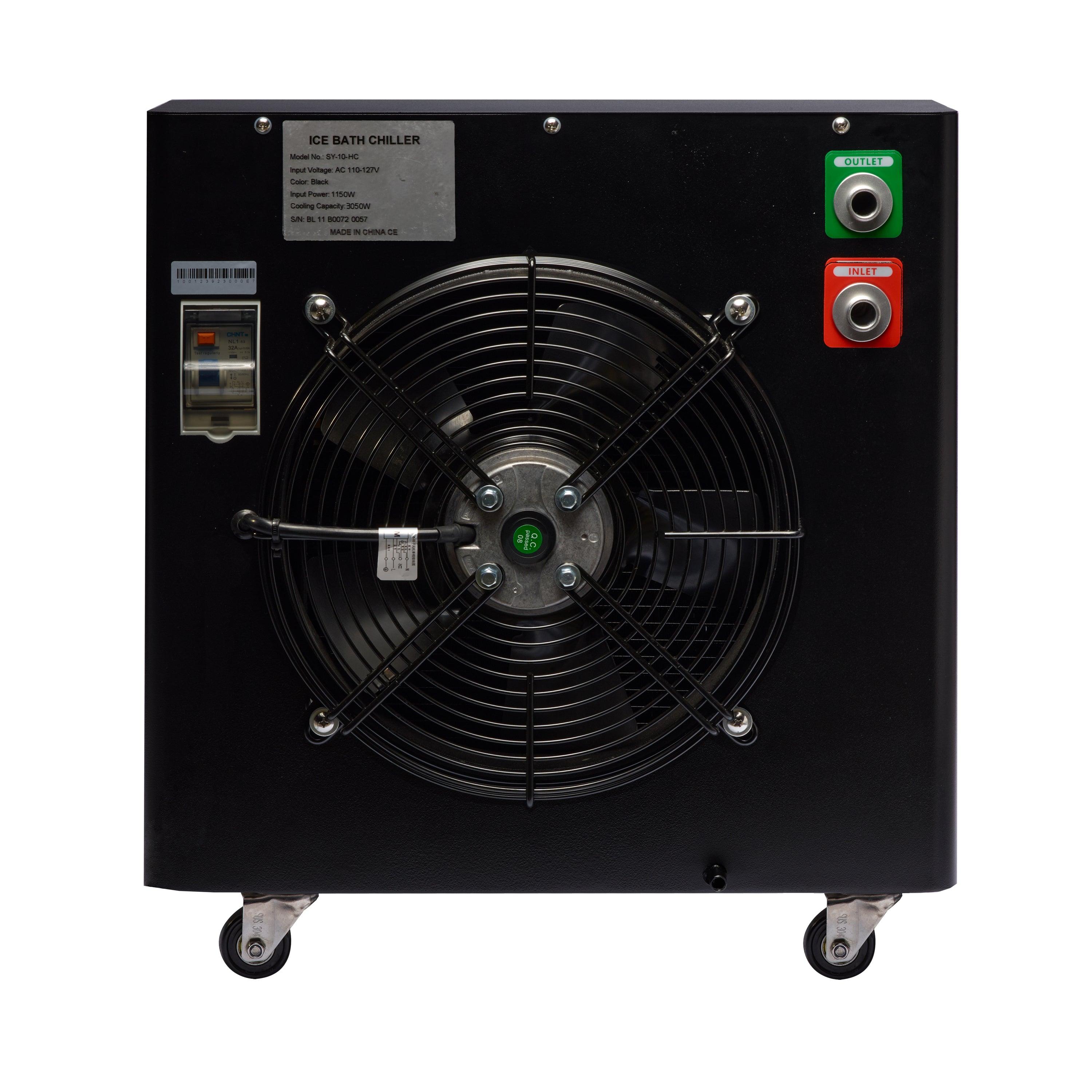 White DCT Chiller - 10 HP Cold/Heat System with WIFI APP, ideal for precise temperature control in both residential and commercial settings
