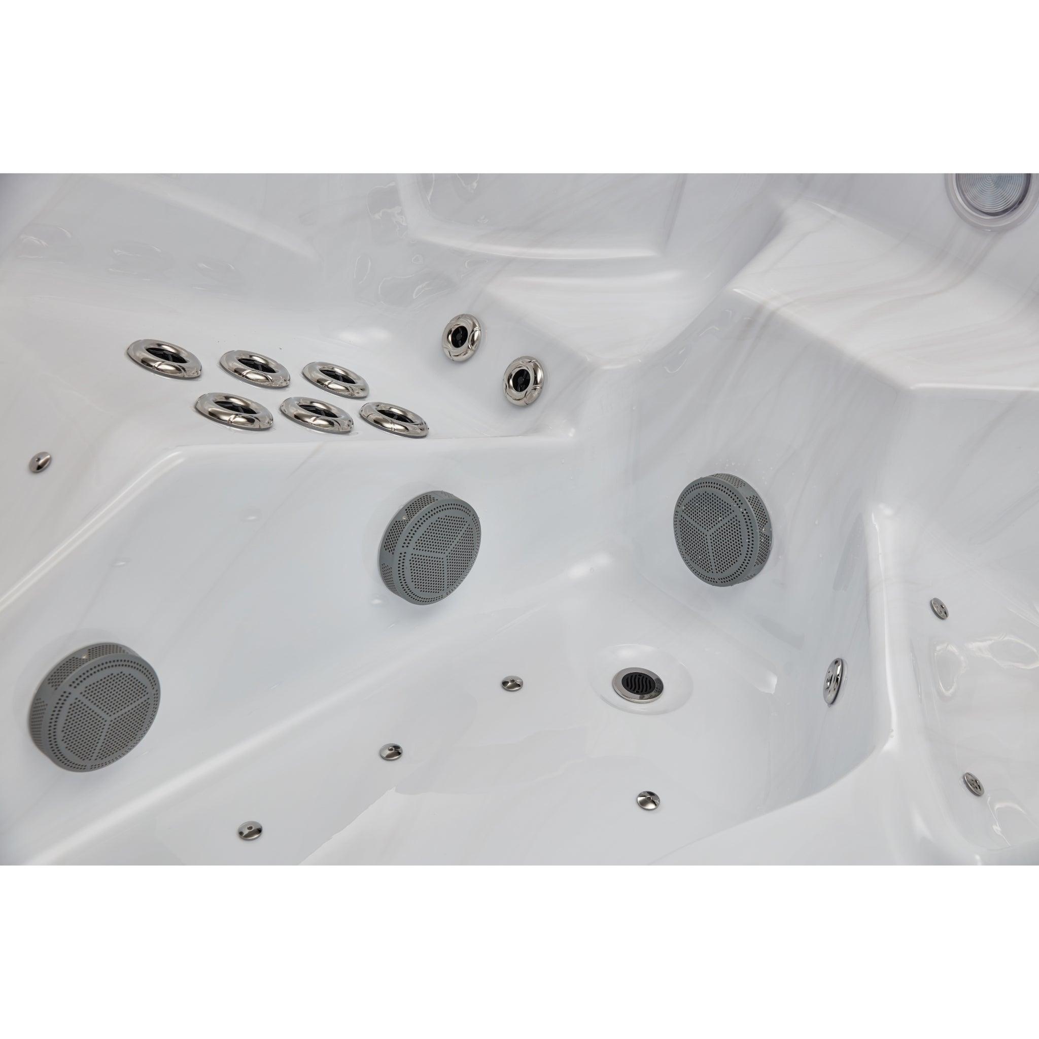 Spacious and luxurious Danika 5 person hot tub spa with 84 jets and Bluetooth LS-591