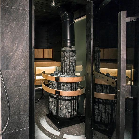 High-performance Harvia Legend 300DUO Wood Sauna Stove with Stainless Steel Exterior