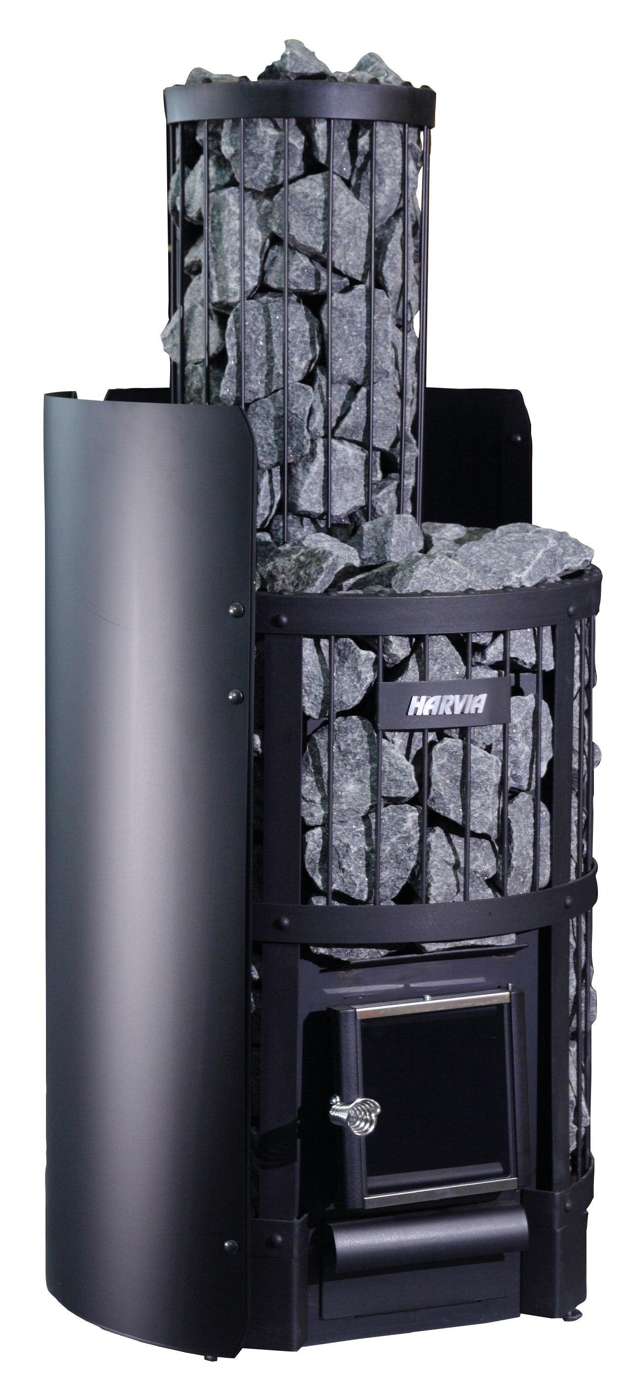 Harvia Protective Shealth Panel, Legend Series, Black Steel WL200 providing durable protection for your sauna heater