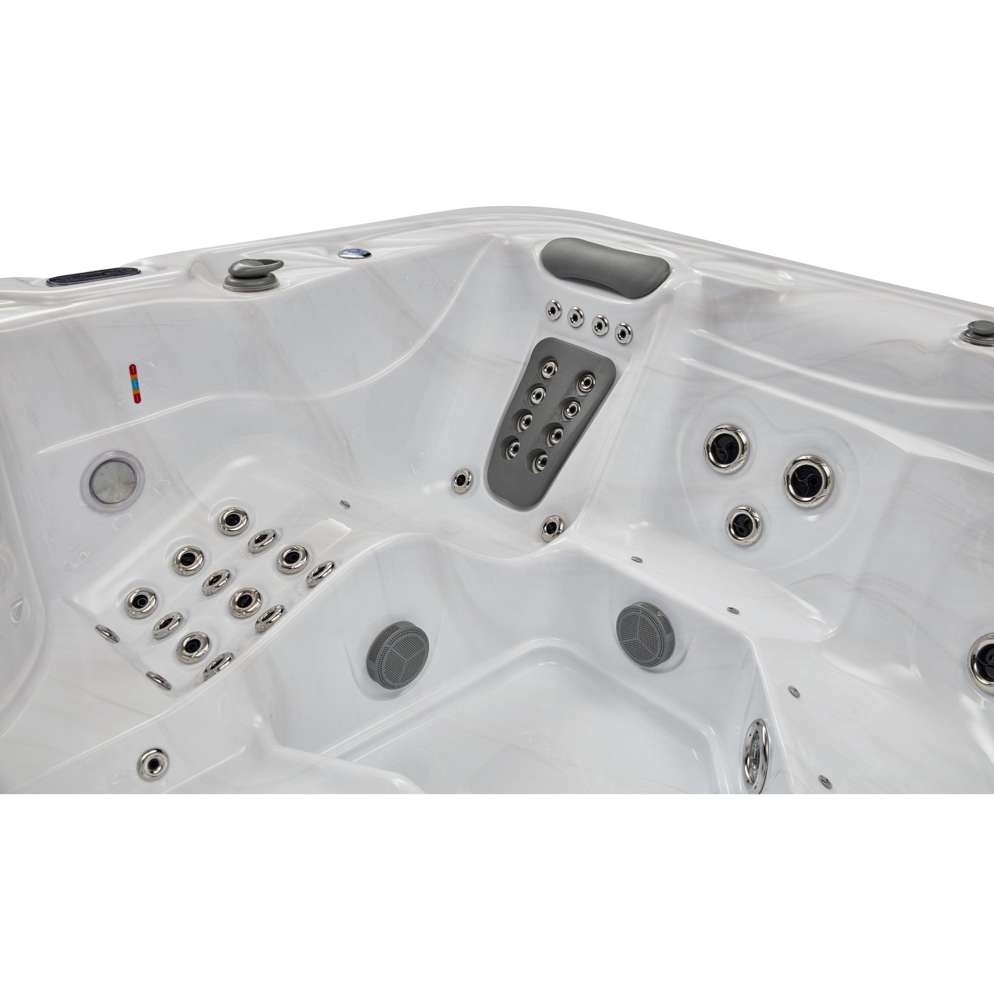 Spacious Infinity 5 Person Hot Tub Spa with 77 Jets, Dual Lounger & Bluetooth WS-594-CGE for ultimate relaxation and entertainment