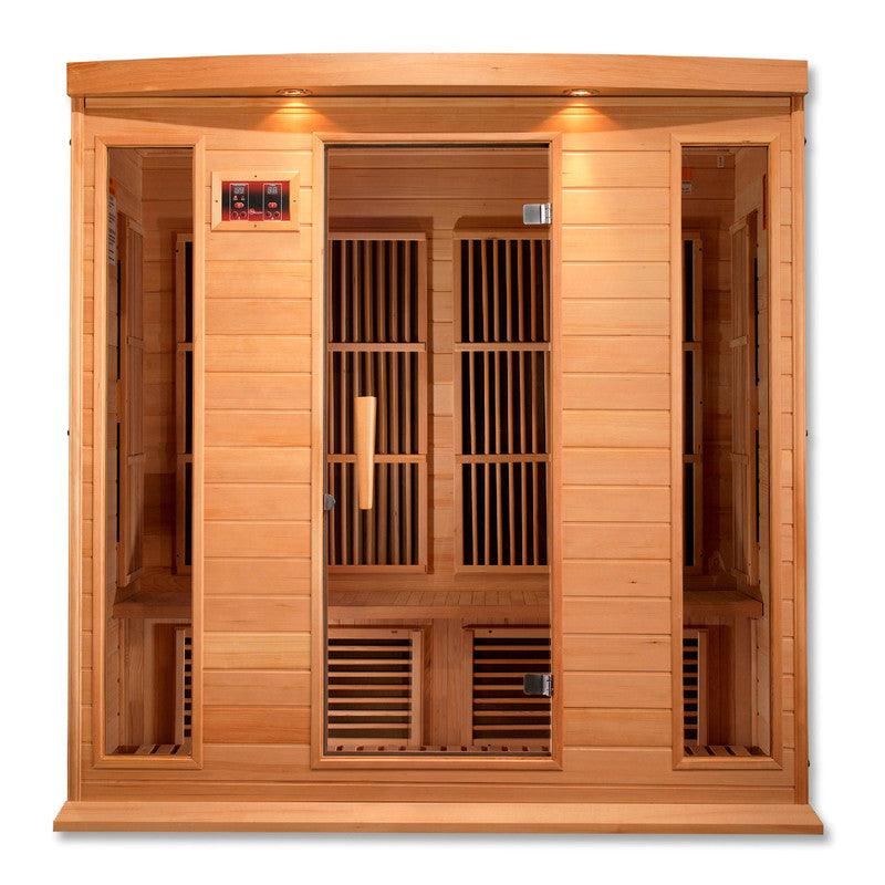 Maxxus Sauna 4-Person Low EMF (Under 8MG) FAR Infrared Sauna (Canadian Hemlock)