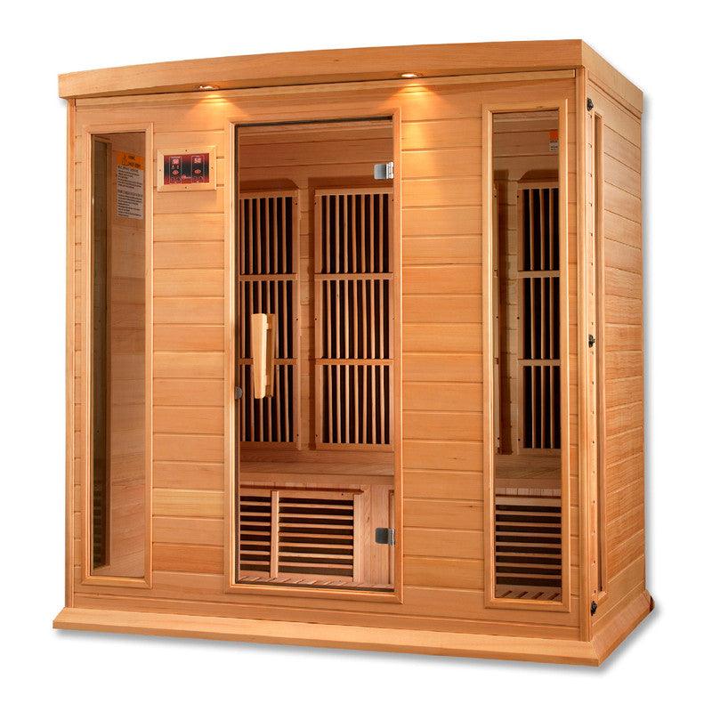 Maxxus Sauna 4-Person Low EMF (Under 8MG) FAR Infrared Sauna (Canadian Hemlock)