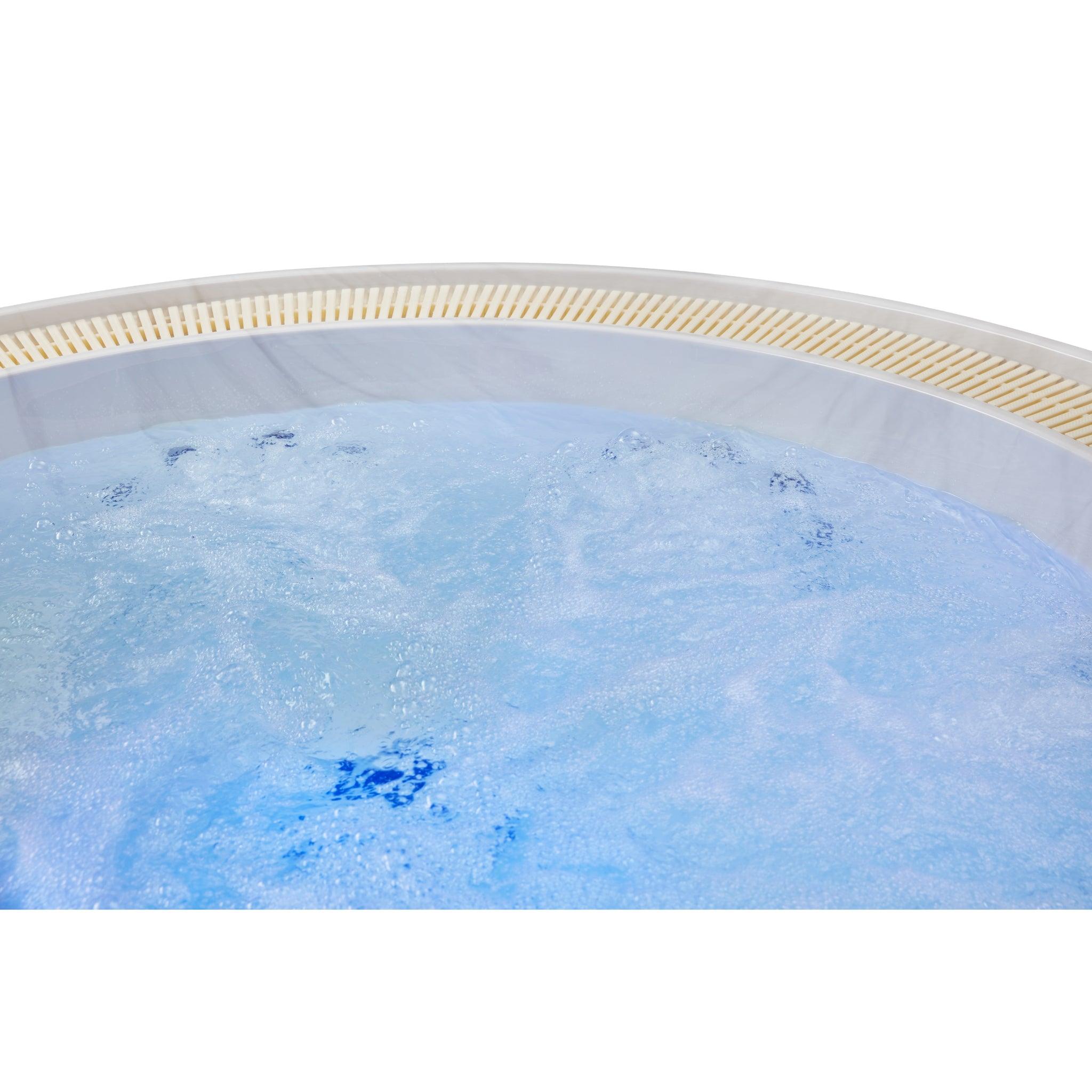 Large, luxurious Oscar 6 Person Round Hot Tub Spa with 52 Jets & Bluetooth WS-007, perfect for relaxation and entertainment