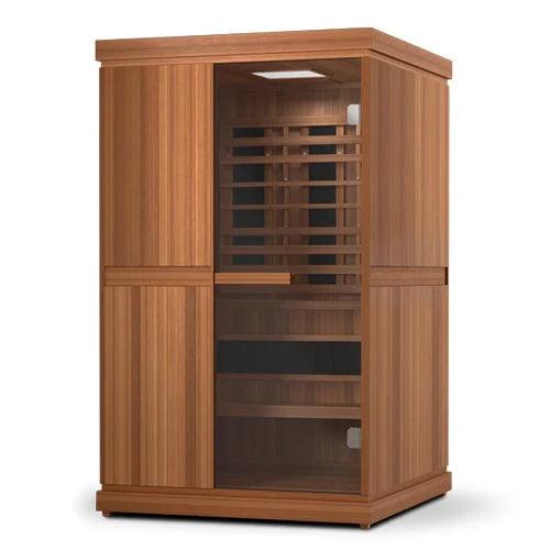 Two-person Finnmark FD-4 Trinity™ Infrared & Steam Sauna Combo with Hybrid Technology, Relaxation for Two