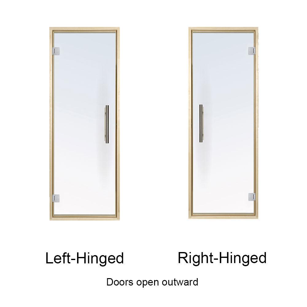 Creates a stylish and inviting entrance to the sauna