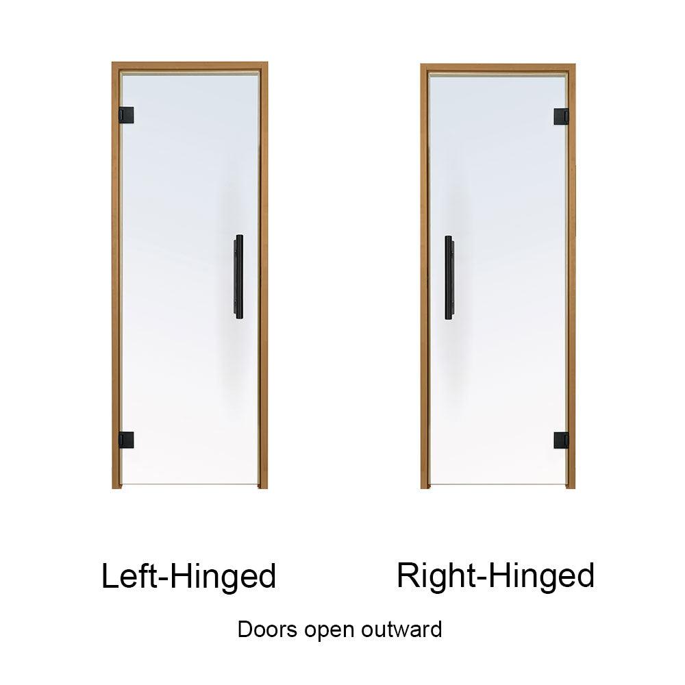Sauna glass door with 36x81 prehung dimensions for a perfect fit