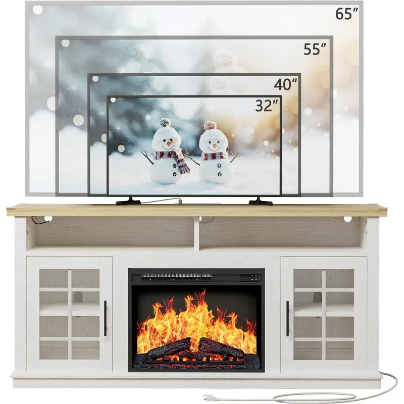 Electric Fireplace With TV Stand - TVs up to 65 Inches