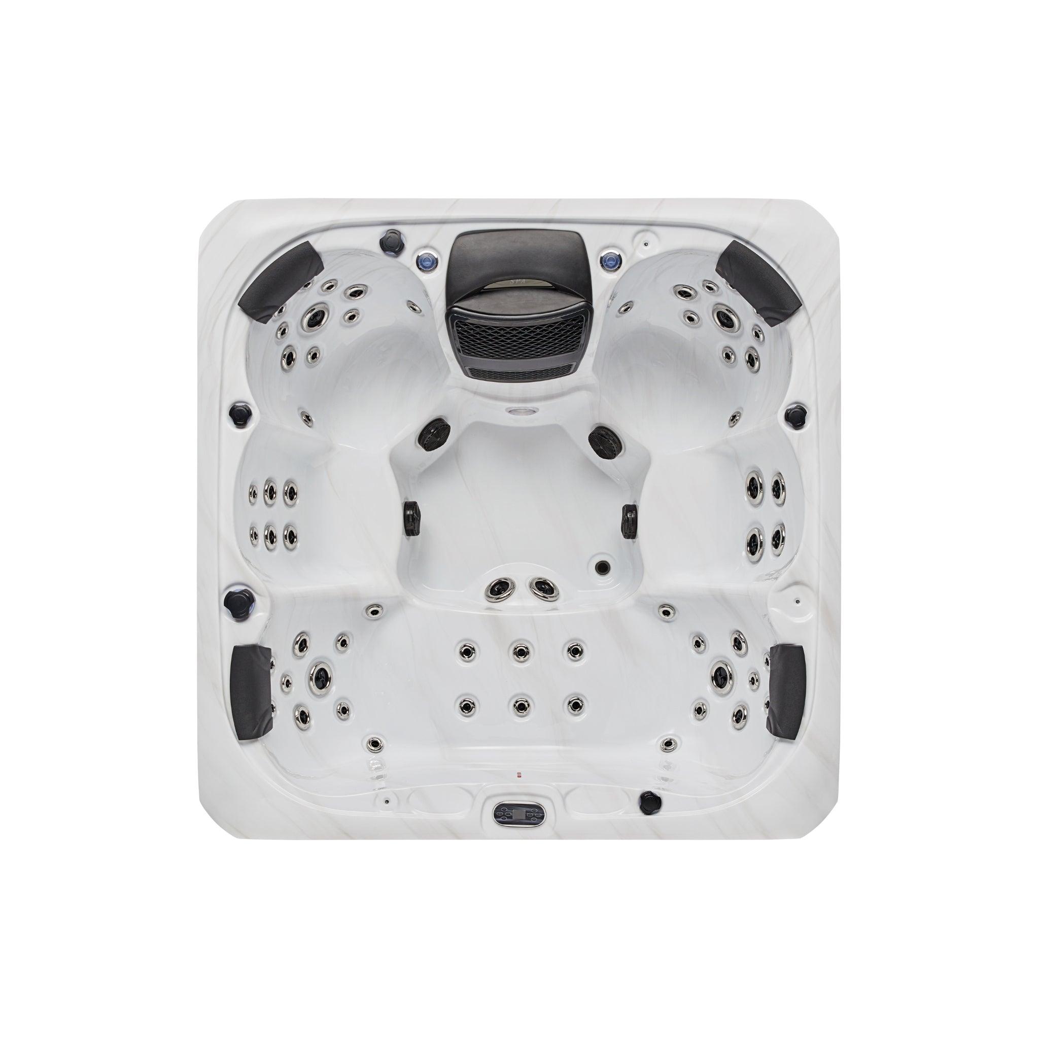 Victoria 6 Person Hot Tub Spa Lounger with Bluetooth WS-693, perfect for relaxing and entertainment in your backyard oasis