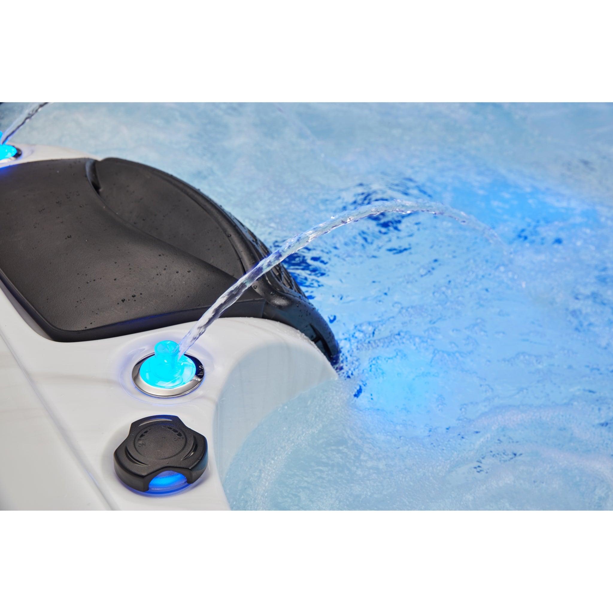 Victoria 6 Person Hot Tub Spa Lounger with Bluetooth WS-693, ideal for luxurious outdoor relaxation and entertainment