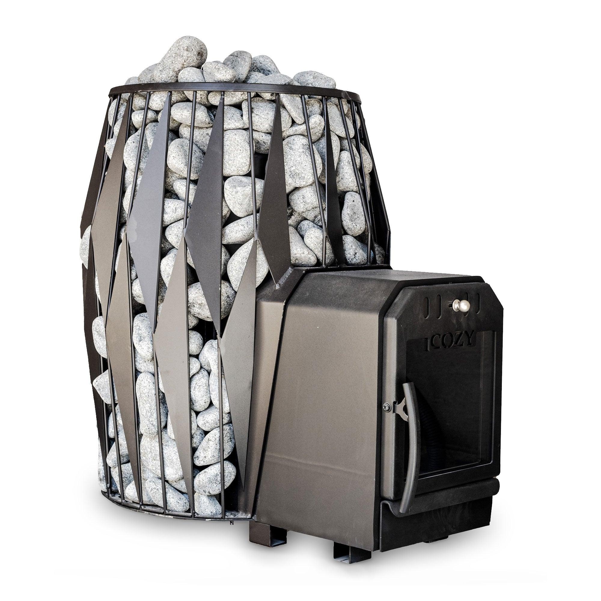 Cozy Heat OG Thru-Wall Sauna Stove provides efficient and consistent heat distribution