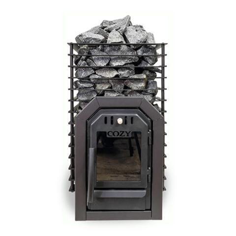 Cozy Heat Quattro Thru-Wall Sauna Stove (18kW) with Stainless Steel Finish