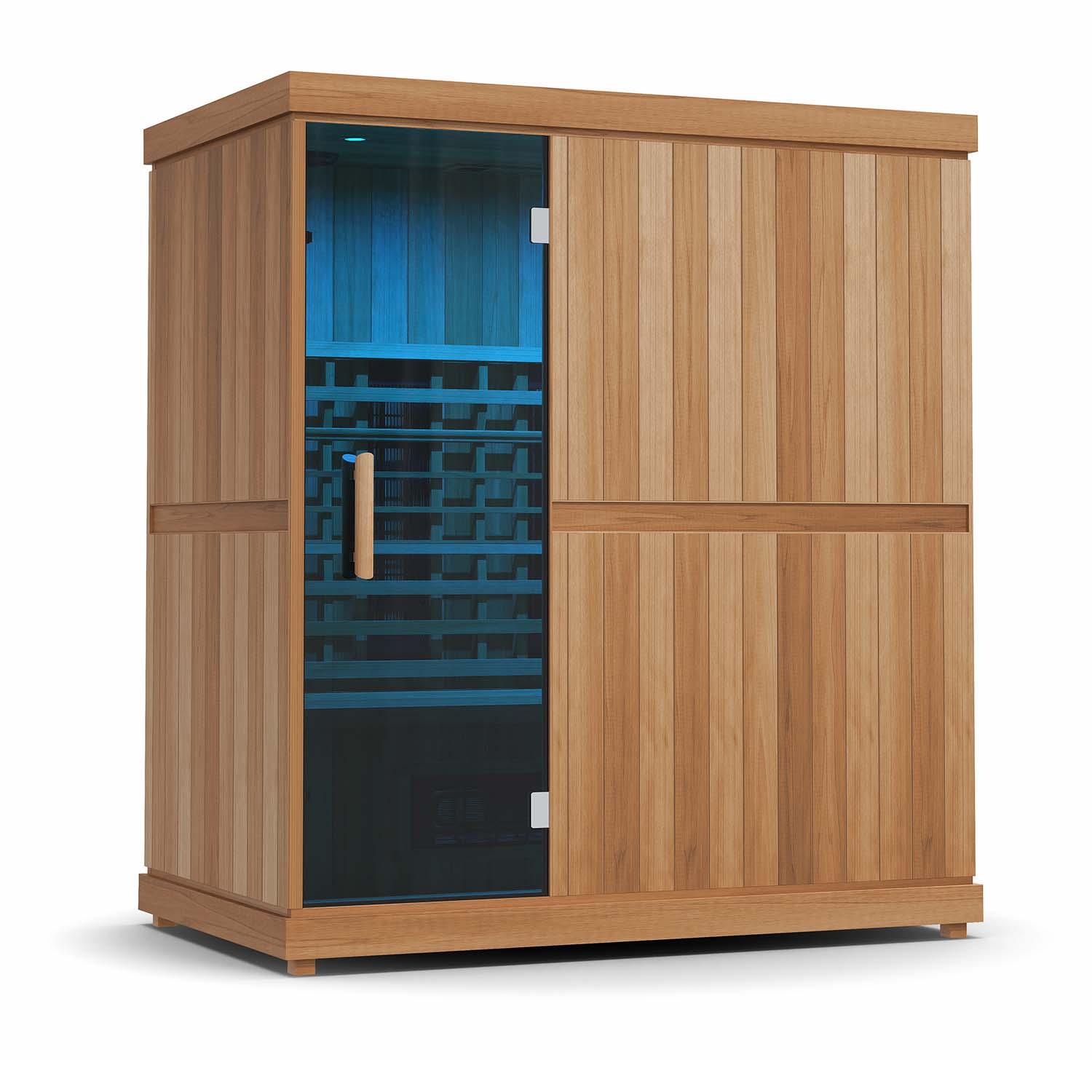 Finnmark FD-3 Full-Spectrum 4 Person Infrared Sauna with Chromotherapy Lights