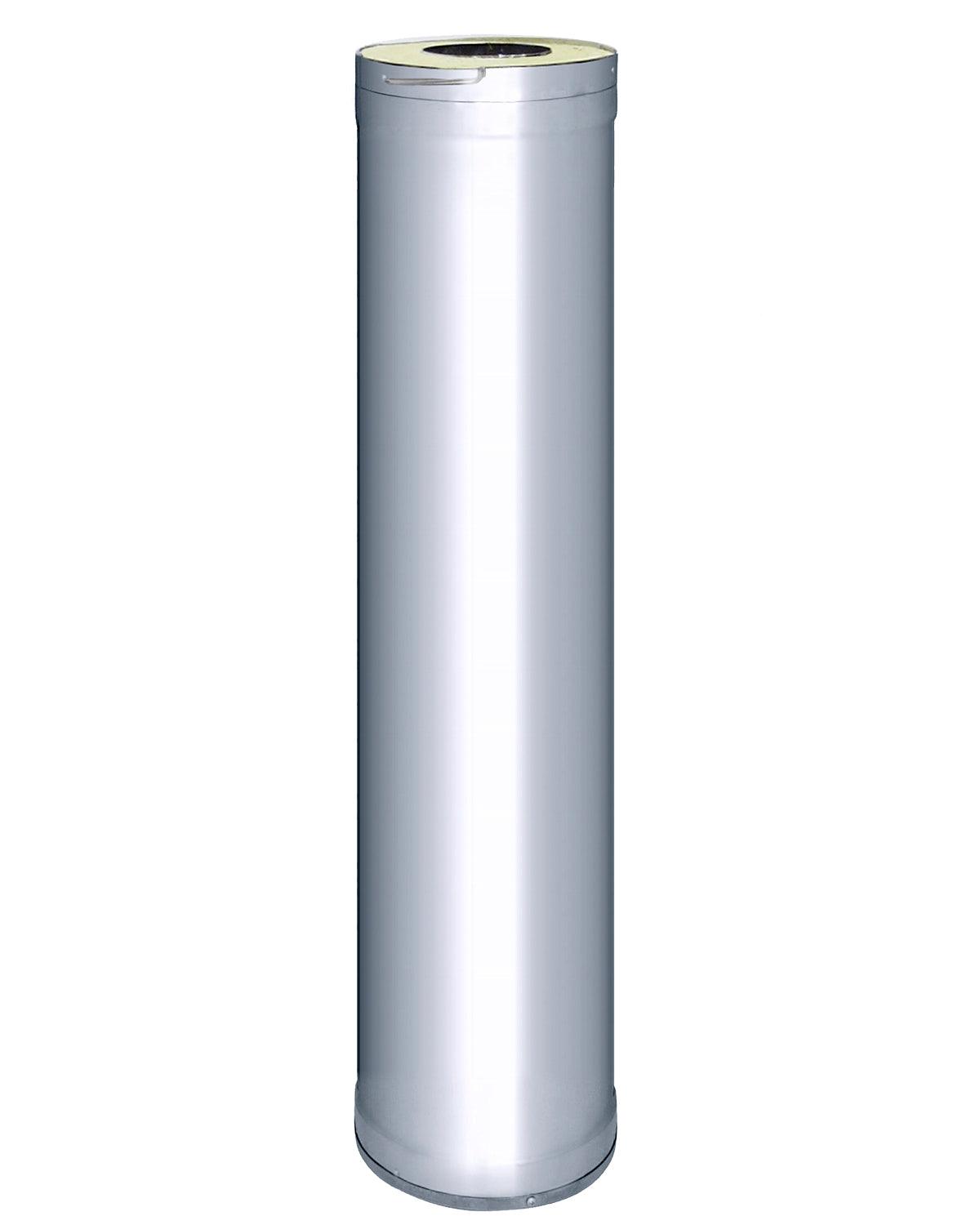 Stainless steel chimney extension for Harvia sauna wood stove, 1000mm length