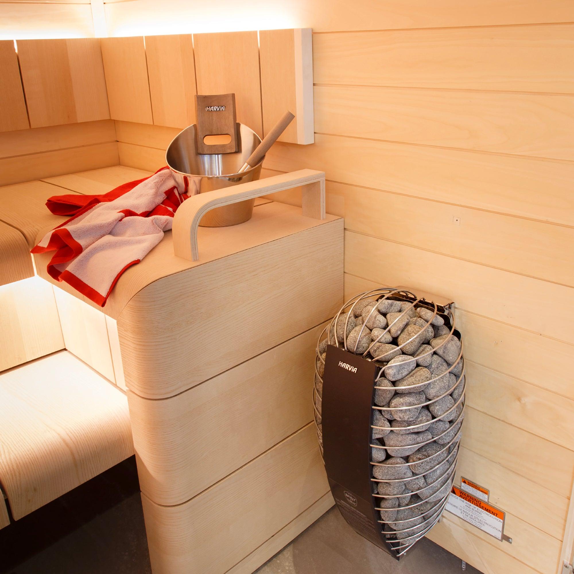 Harvia Spirit Series 8kW Sauna Heater with Built-in Safety Features and Overheat Protection