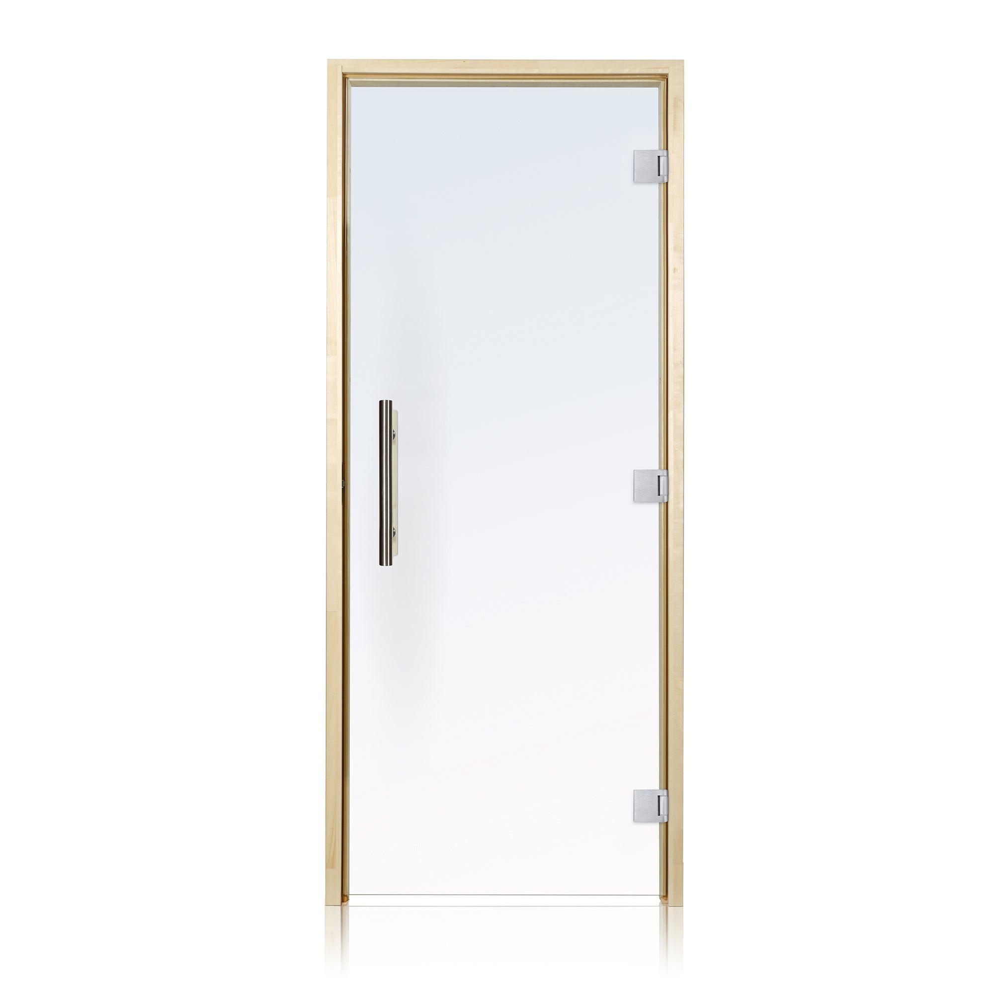 Elegant prehung sauna glass door with 36x81 dimensions