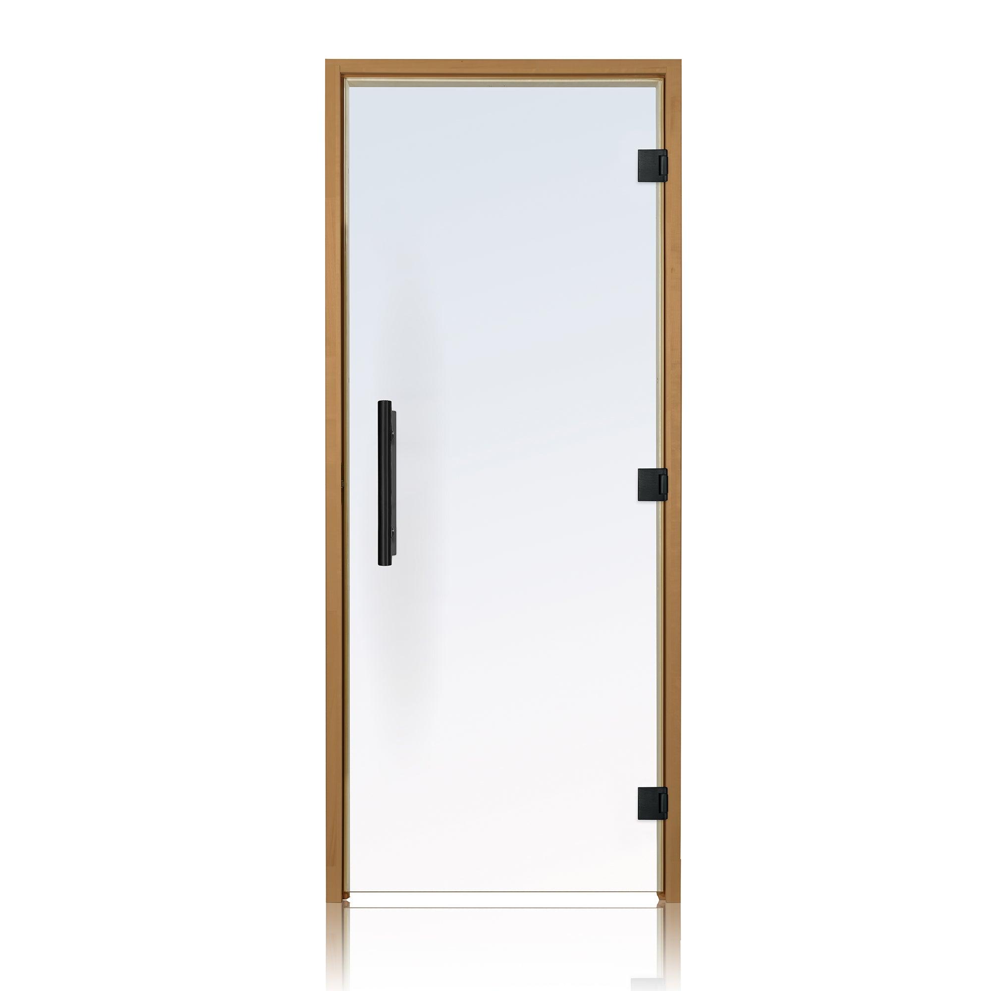 Modern sauna glass door with 36x81 prehung design