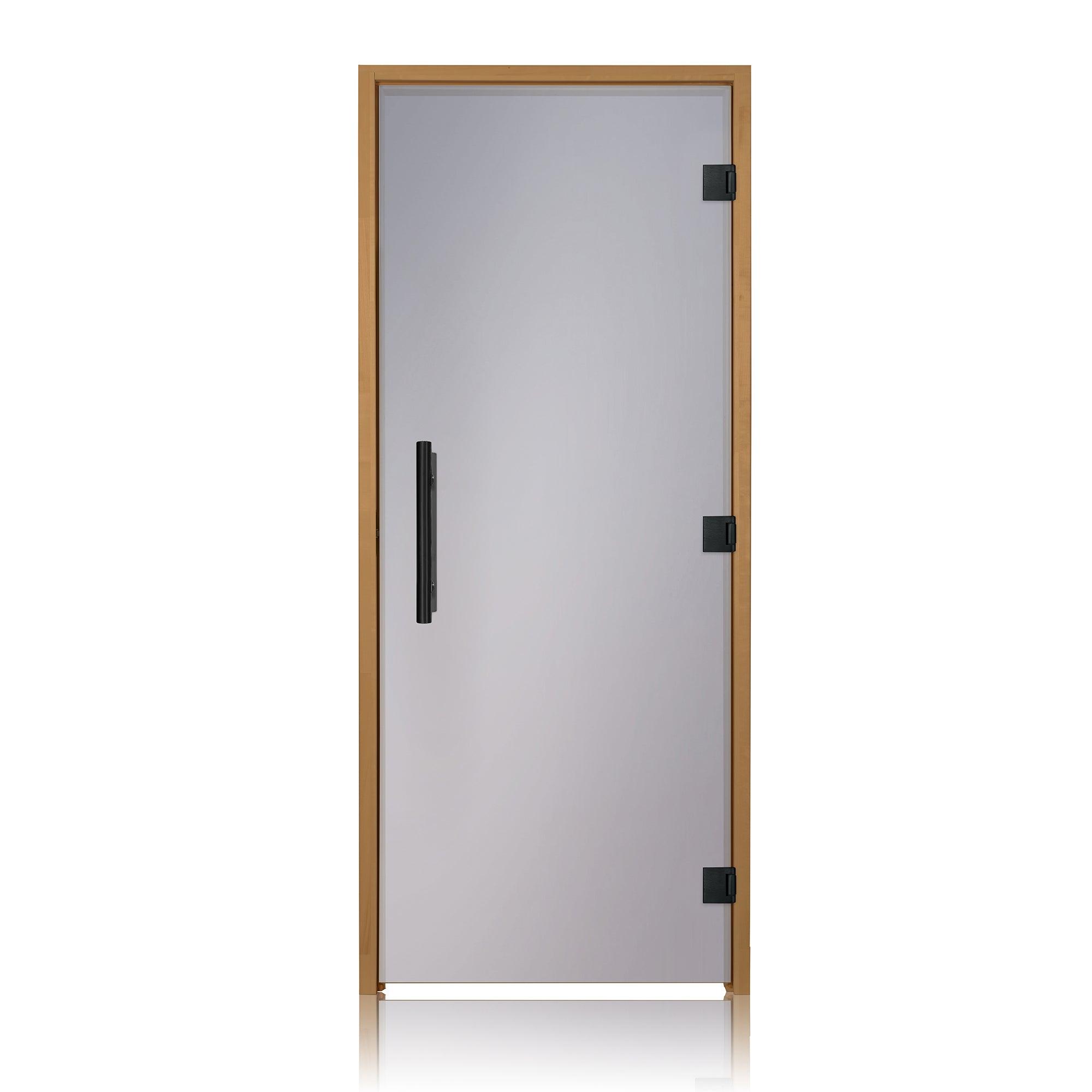 36x81 prehung sauna glass door with stainless steel hardware