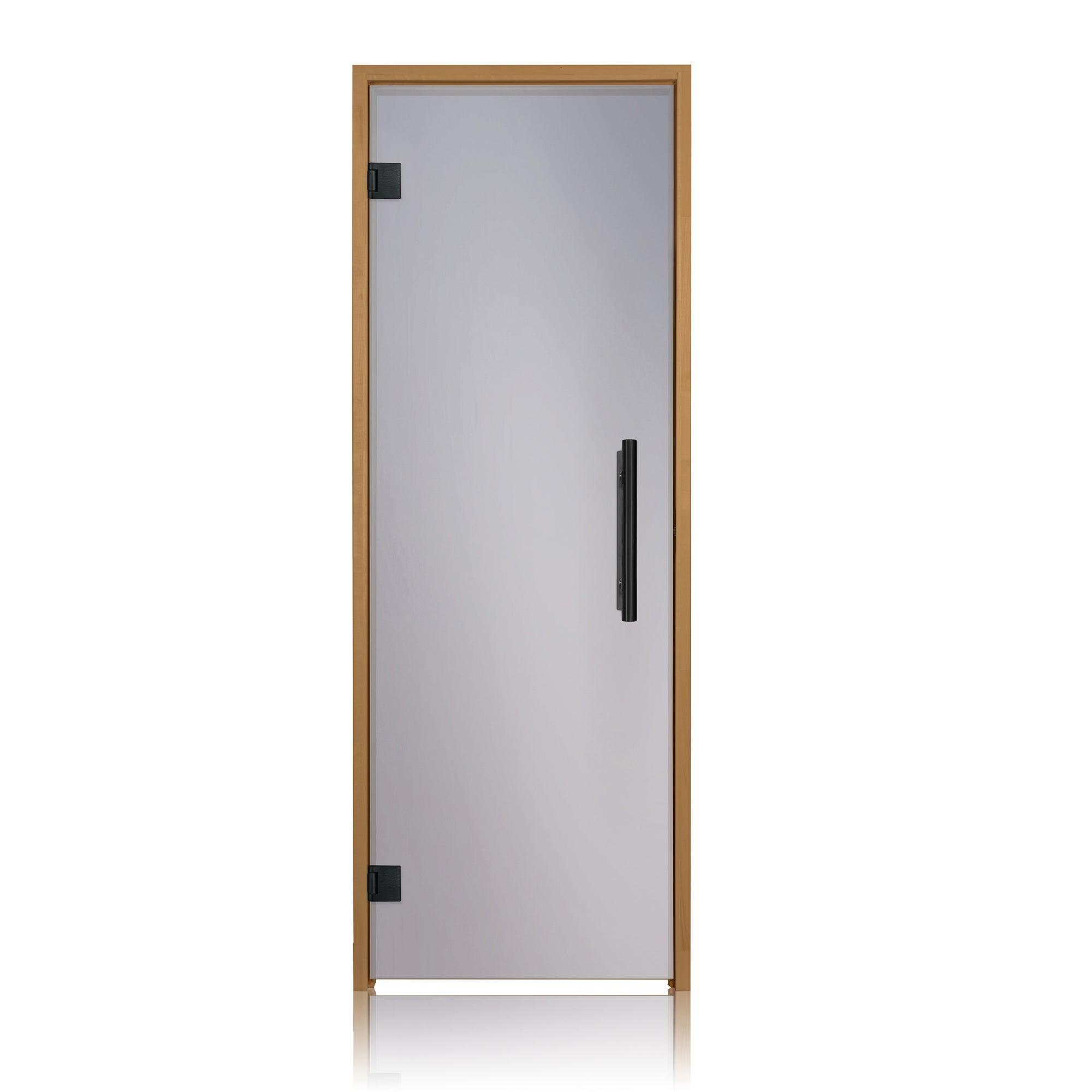 PROSAUNAS prehung sauna glass door, measuring 24x81 inches, provides a stylish and functional entrance to your sauna space