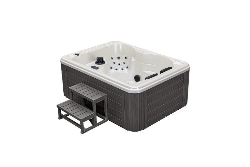 Ozonator WS-291 hot tub spa with 26 jets and lounger in cloud gray