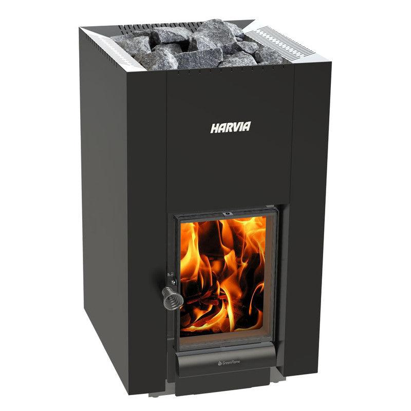Harvia GreenFlame Series, 15.7kW, Wood Sauna Stove