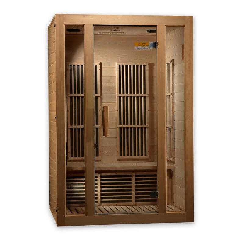 Maxxus Seattle 2-Person Low EMF FAR Infrared Sauna in Canadian Hemlock
