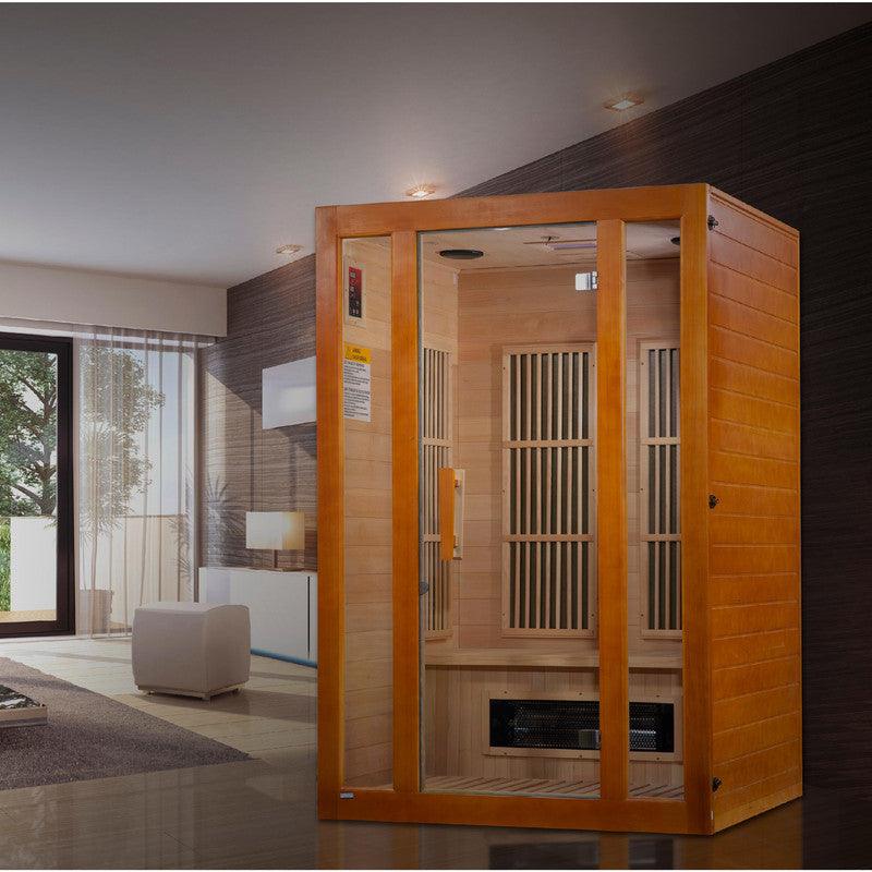 Maxxus Sauna 2-Person Low EMF (Under 8MG) FAR Infrared Sauna (Canadian Hemlock)
