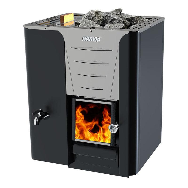Harvia Pro Series LS, 24.1kW, Sauna Wood Stove with Water Tank