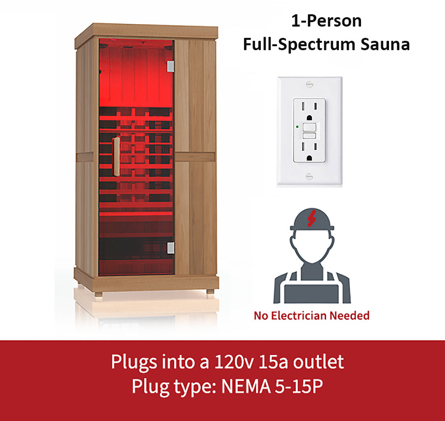  Audio system in Finnmark FD-1 Full-Spectrum 1 Person Infrared Sauna