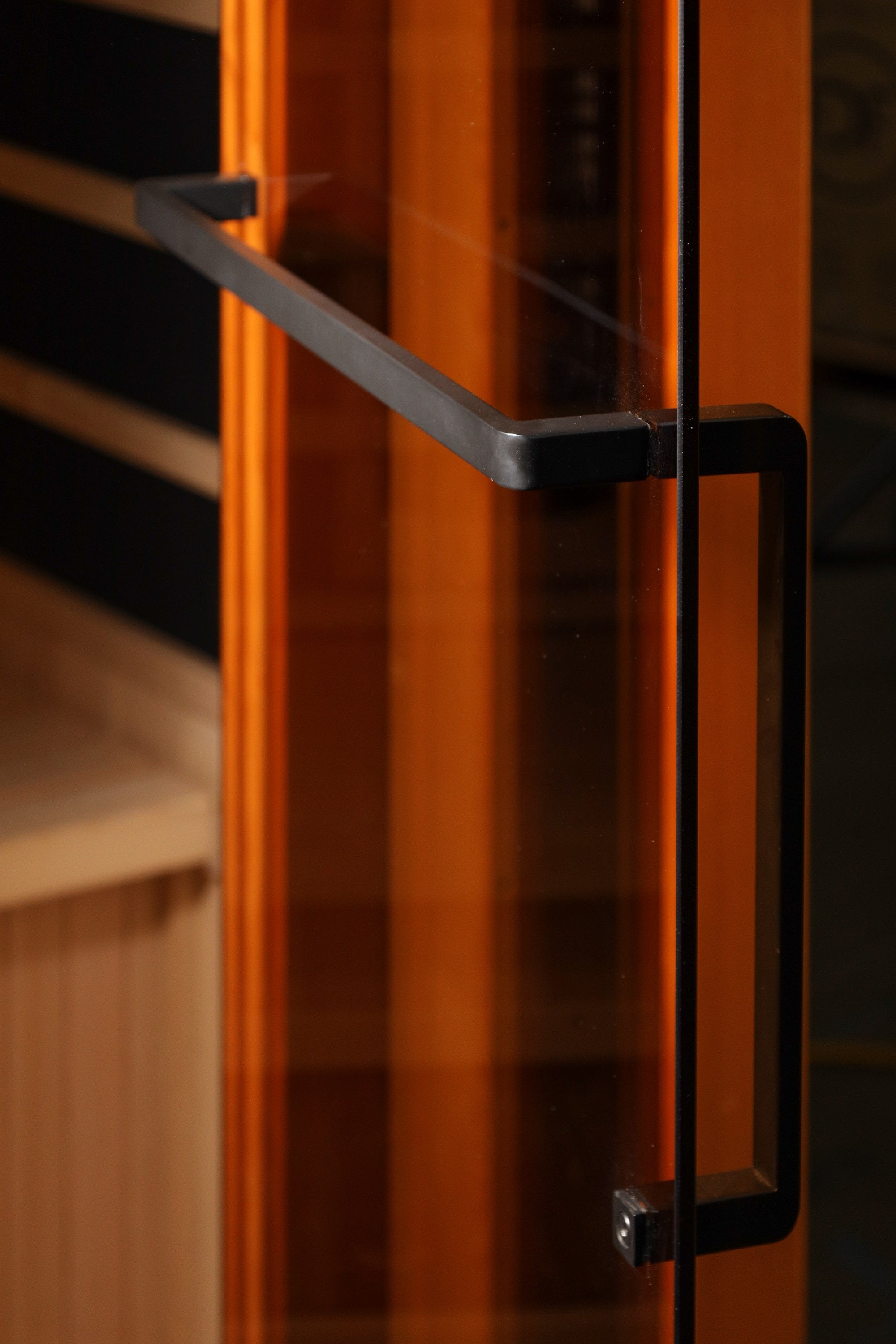 Detailed view of the heating panels inside the Golden Designs 1-Person Full Spectrum Near Zero EMF FAR Infrared Sauna