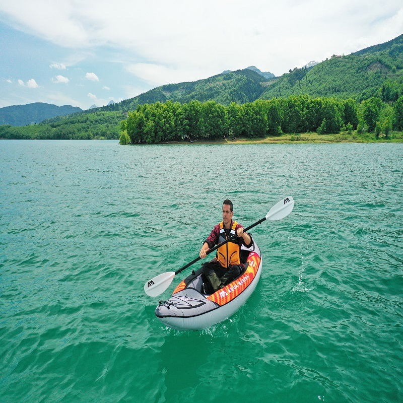  Close-up of the durable and sturdy material of the Aqua Marina Kayak 