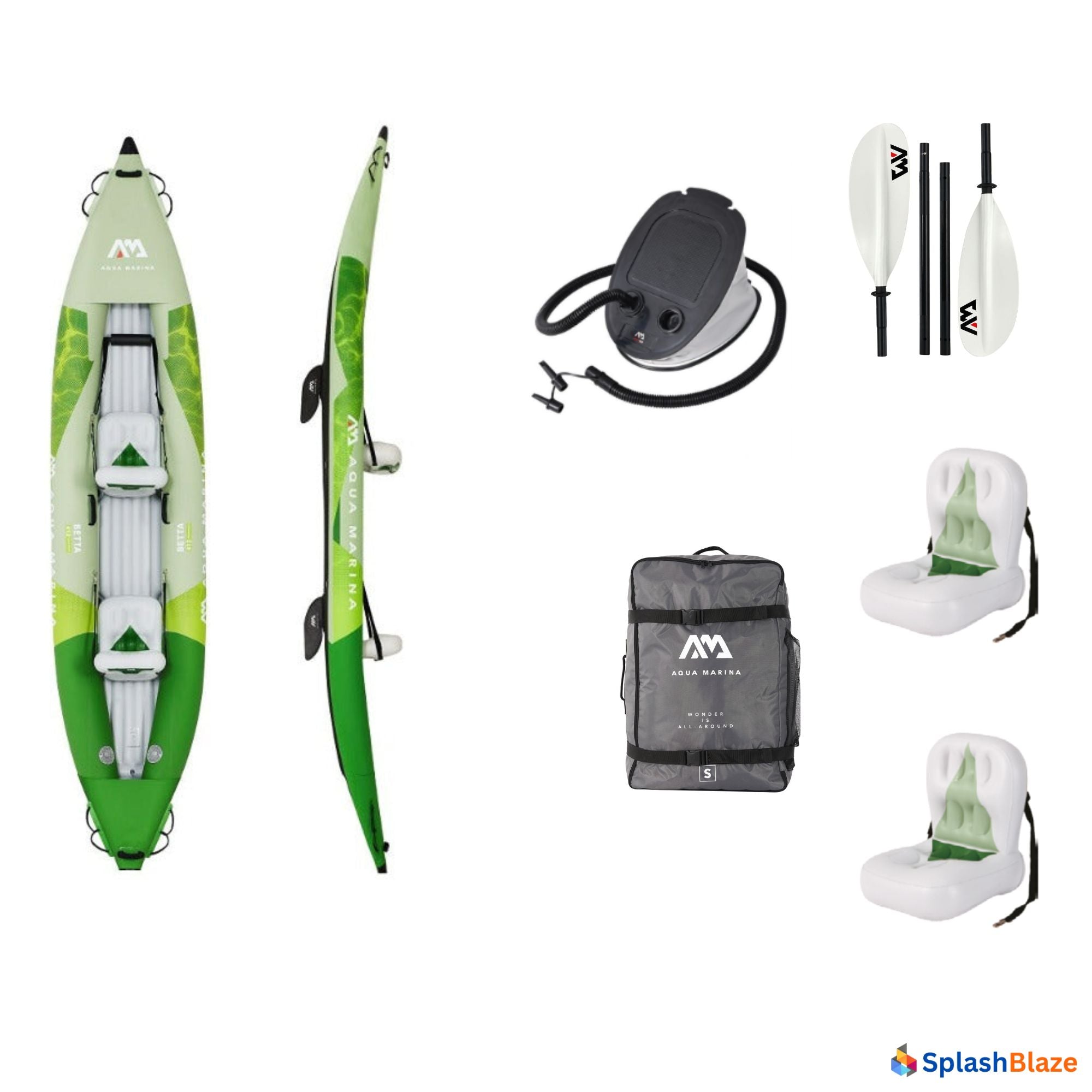 Aqua Marina Recreational Inflatable Kayak 2 Person, 13’6”