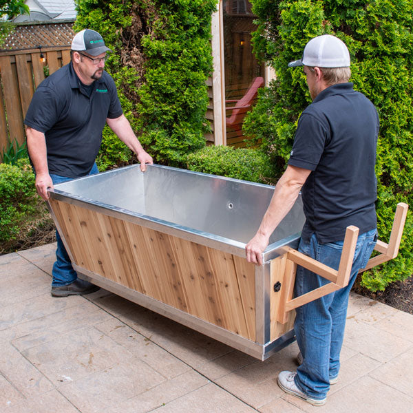 A spacious and durable Polar Cold Plunge Tub CT362PP for relaxation and recovery after workouts