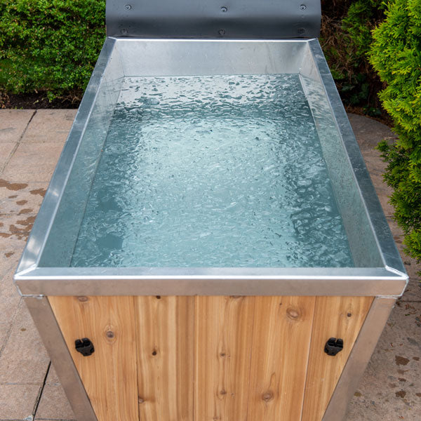 The Polar Cold Plunge Tub CT362PP, a durable and deep tub for cold water therapy and recovery after workouts