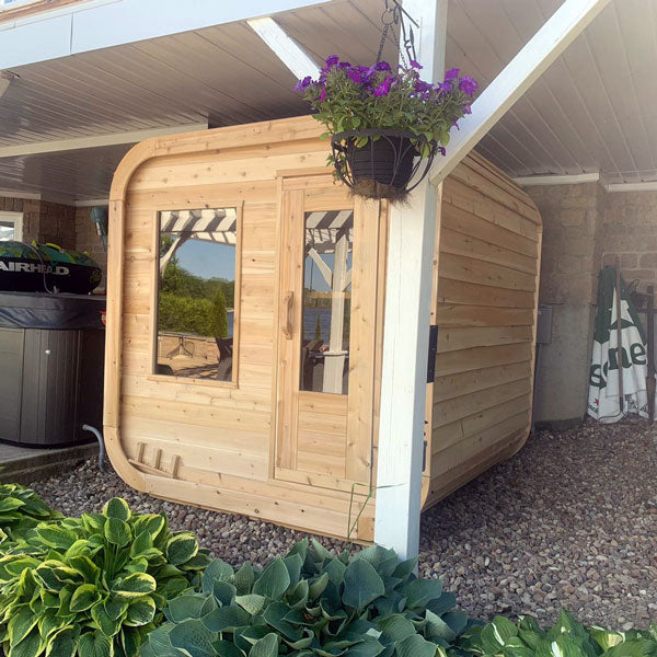 High-Quality Outdoor Sauna with Built-in Heater and Control Panel