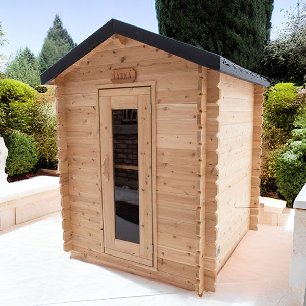 Granby 2-3 Person Outdoor Cabin Sauna creating a tranquil spa experience