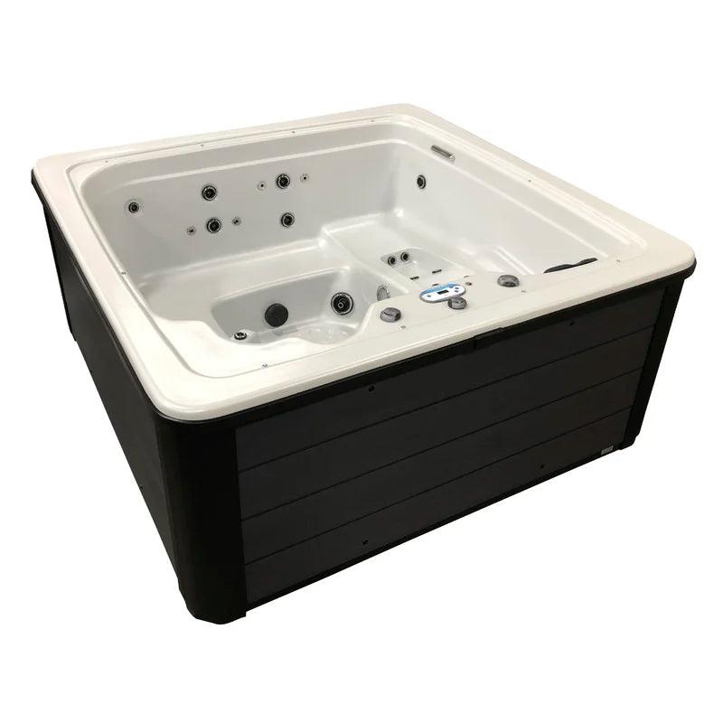 Spacious 6 person hot tub spa with 41 jets and ozonator, perfect for relaxing under the stars in the Cyanna Valley Galaxy
