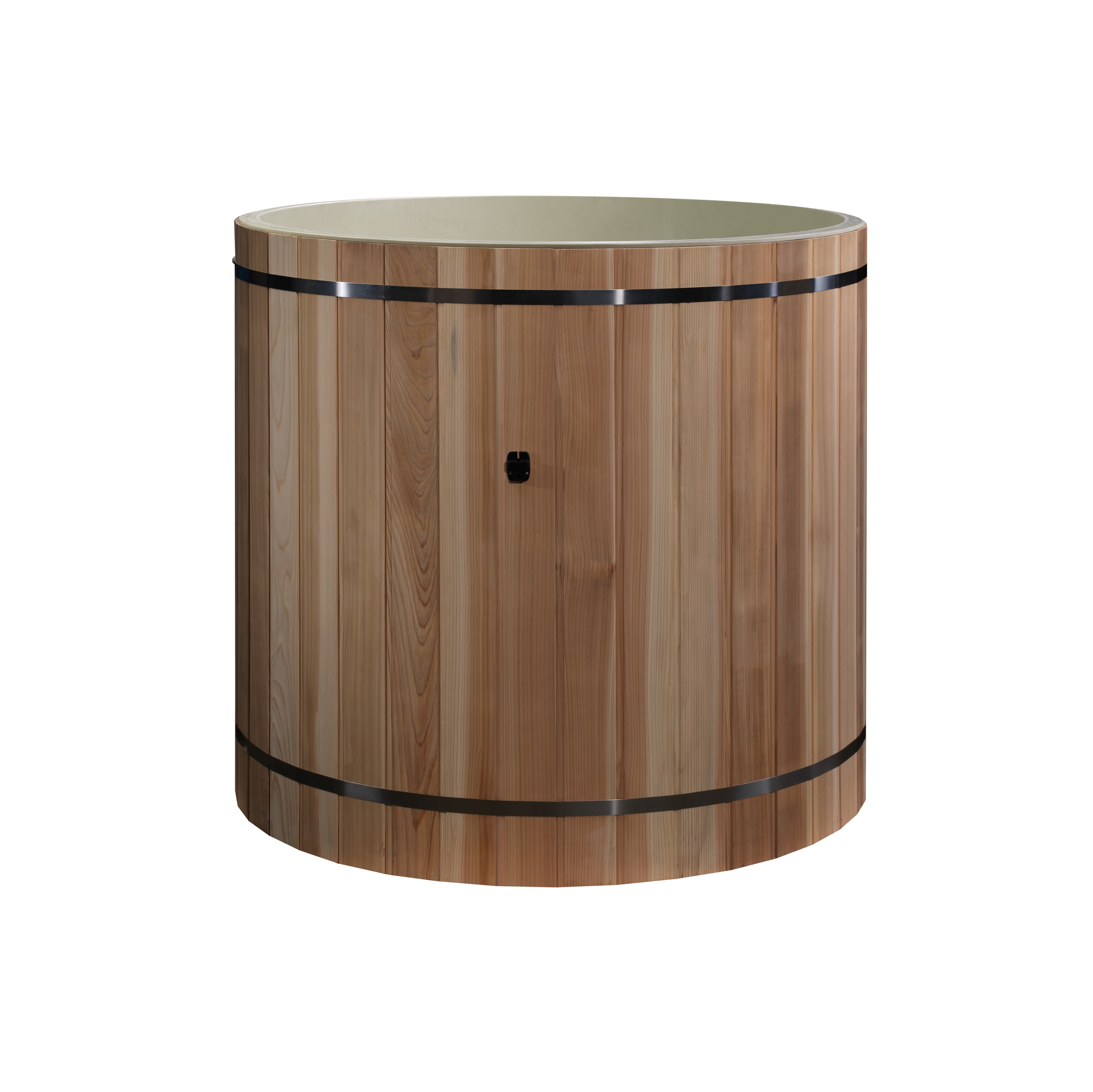Barrel Cold Plunge/ Ice Bath Plastic with Pacific Cedar Exterior By DCT